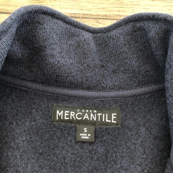 J Crew Mercantile Marled Fleece Zip Up Pullover S - Picture 5 of 7